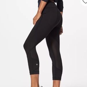Lululemon Pace Rival Crop 22" Black Size 4
